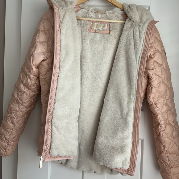 Michael Kors Pink Puffer Jacket with Hood - Picture 6 of 8